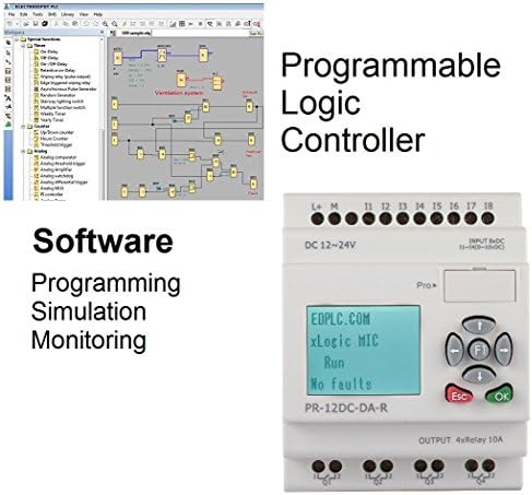 PLC6AC Programmable Logic Controller EL6 PR6 w 4 AC input, 2 Relay Output, 120/220VAC