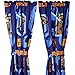 Star Wars Rebels Blue 63” Drapery/Curtain 4pc Set (2 Panels, 2 Tie backs) - Official Star Wars Product