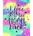 Yomiie 5D Diamond Painting Letter Art Full Drill by Number Kits, I Love You to The Moon and Back Letter Paint with Diamonds DIY Craft Arts Decorations (12x16inch)