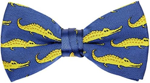 OCIA Dinosaur Shark Alligator Music Pre-Tied Bow Tie Pattern Adjustable Bowties for Mens & Boys