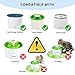 iPettie F4C 8Pcs Water Fountain Filters for Catit Designed Pet Water Fountain, Compatible with Catit Flower/Senses/Stainless Fountains, 8 Packs Filters for Pet Drinking Water Purification
