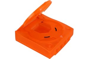 Game Console Protective Shell, Orange Plastic Translucent Housing Shell Replacement for Dreamcast DC