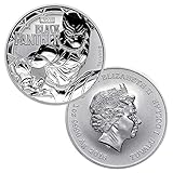 2018 Tuvalu 1 oz .999 Silver Marvel Black Panther $1 Brilliant Uncirculated