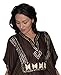 Moroccan Caftans Women Breathable Handmade Butterfly Style Embroidery Ethnic Design Brown