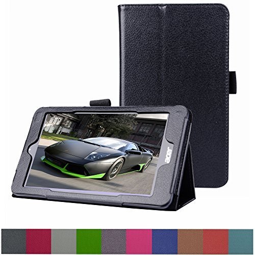Acer Iconia ONE 7 B1-750 Case,Mama Mouth PU Leather Folio 2-Folding Stand Cover with Stylus Holder for 7