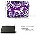 Meffort Inc 15 15.6 inch Neoprene Laptop Sleeve Bag Carrying Case with Hidden Handle and Adjustable Shoulder Strap - Purple Butterflies