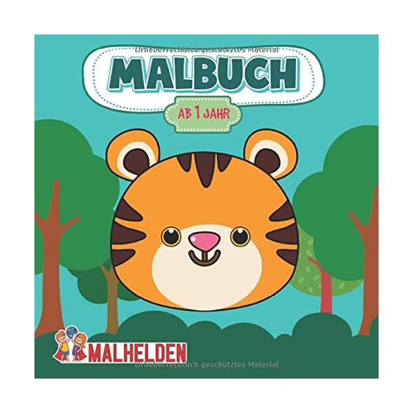 Malbuch ab 1 Jahr: Mein erstes Ausmalbuch zum Malen und Kritzeln zur Förderung der Feinmotorik und Erlernen der ersten…