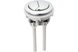 Owfeel Toilet Tank Button Dual Push Flushing Toilet Button 48mm Toilet Button Replaced Flush Button with Thread Diameter