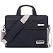 BRINCH Laptop Bag Oxford Fabric Portable Notebook Messenger Bag Shoulder Briefcase Handbag Travel Carrying Sleeve Case w/Shoulder and Luggage Strap for Men Women Compatible 17-17.3 Inch Laptop, Black
