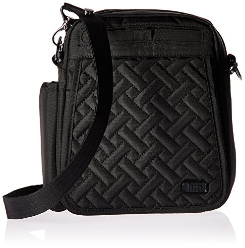Lug Women's Flapper Cross Body Bag, Brushed Black, One Size