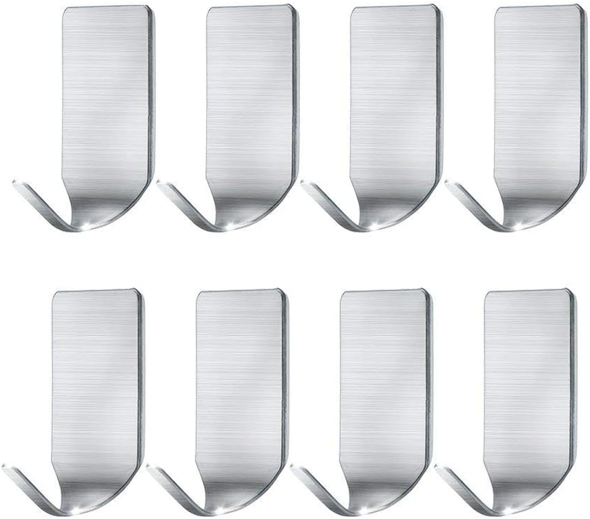 Fotosnow Self Adhesive Hooks Stick on Wall Hooks No nails Hooks Hanger