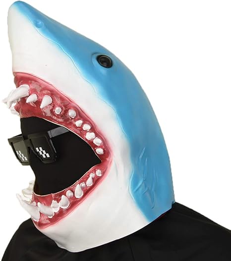 Amazon アニマルマスク サメ鮫 海洋動物 生物 魚類 マスク パーティーマスク 衣装 雑貨 コスプレグッズ 被り物 忘年会 パーティー グッズ 変装用マスク コスチューム用小物 デラックスな ラテックス マスク 新しいサメ コスプレ 仮装 通販