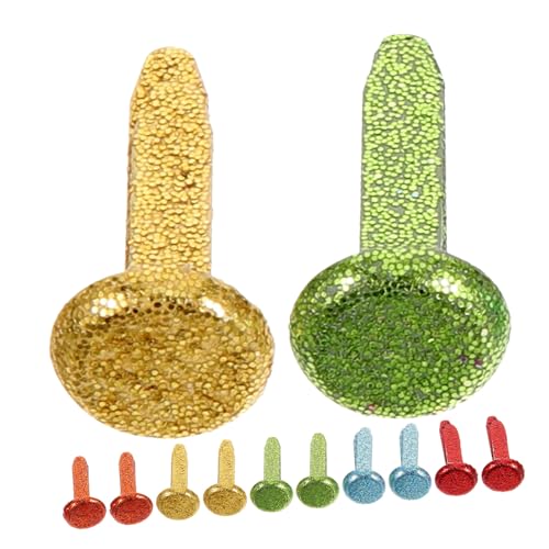 DOITOOL 100Pcs Colorful Mini Brads for Paper Crafts DIY Decorative Fasteners for Scrapbooking and Craft Projects