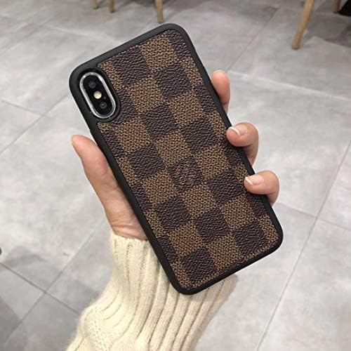 iPhone Xs Max Case, Vintage Classic Chess Board Luxury Fashion Leather Back Case for iPhone Xs Max