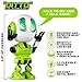 Force1 Ditto Mini Talking Robot for Kids - Robot Voice Changer Toy with Posable Body and LED Eyes, Green
