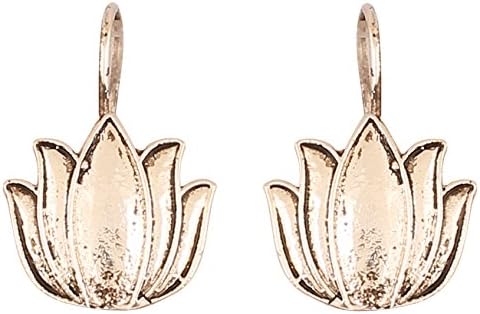 Touchstone Indian Bollywood Gypsy Tribal Boho Crescent Designer Jewelry Chandelier Earrings In Gold or Silver or Antique Tone For Women.