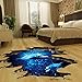 SMYTShop 3D Dolphin in The Ocean Floor/Wall Sticker Removable Mural Decals Vinyl Art Living Room Decors 23.6