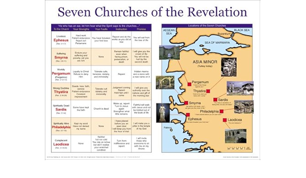 Seven Churches Of The Revelation! Chart: Amazon.com: Books