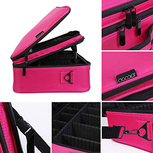 image for Docolor Makeup Train Case Multi Functional Professional Portable Makeu