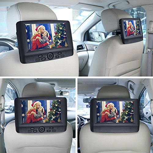 9-Dual-Screen-Portable-DVD-Player-with-Car-Headrest-Mount-Brackets-5-Hours-Built-in-Rechargeable-Battery-Black