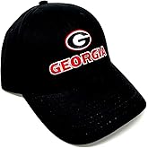 University Georgia Bulldogs Hat Adjustable Classic MVP Cap (Black)