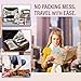 I&P 6 Packing Cube: Nylon Travel Organizers:M,L,XL ,Laundry,Shoe,Toiletry+bonus