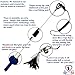 Pet Fit For Life 4 Piece Dual Rod Feather Teaser and Exerciser for Kitten and Cats - Cat Toy Interactive Cat Wand