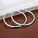Tabwing 925 Sterling Silver Big Round Circle Hoop Earrings For Women Fine Earings