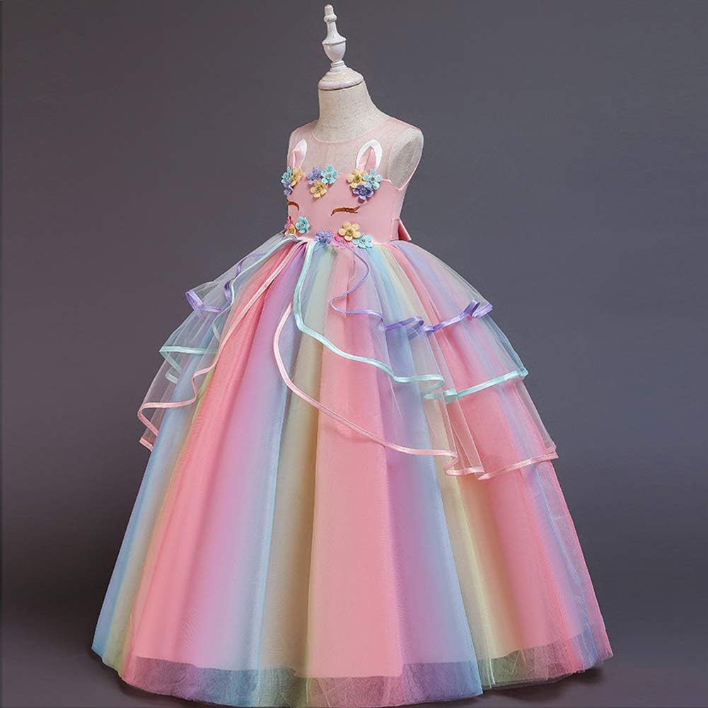 unicorn gown for 7 years old