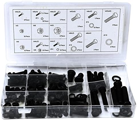 Rolson Tools 61292 180pc Nut & Bolt Assortment