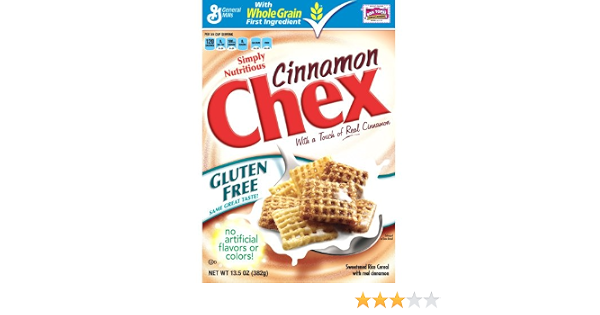 General mills gluten free cinnamon chex cereal (016000263444)