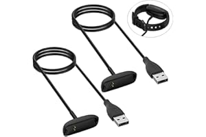 Threeeggs Compatible with Fitbit Inspire 2 Charger Cable, USB Charging Dock Cord for Fitbit Inspire 2 • Ace 3 Fitness Tracker 3.3 ft / 100cm (2)