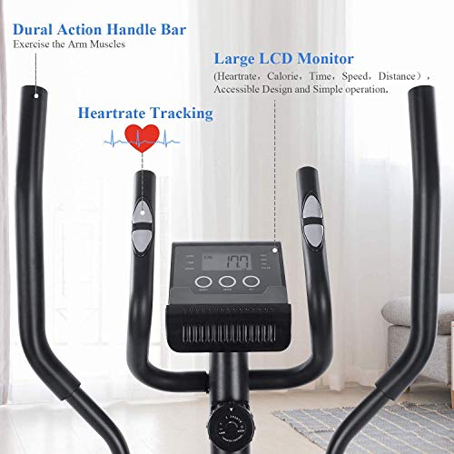no-bland-Elliptical-Cross-Trainers-Exercise-Machines-for-Home-with-LCD-Monitor-and-Pulse-Rate-Grips-Magnetic-Smooth-Quiet-Driven