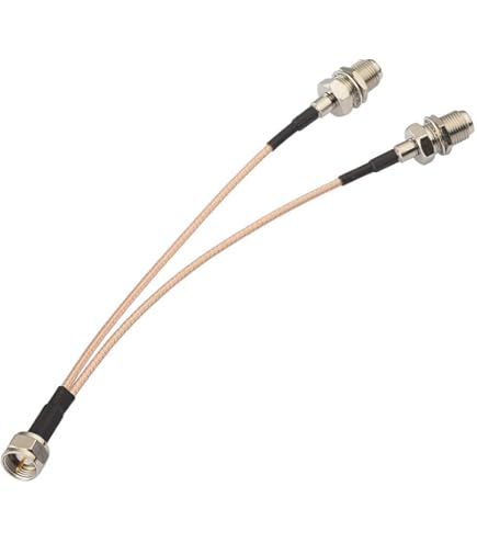 50FT White RG6 Dual Shield Coaxial Cable – F-Type Male Extension Cord for HDTV, Cable TV, Satellite Dish, Antenna & Digital Audio/Video