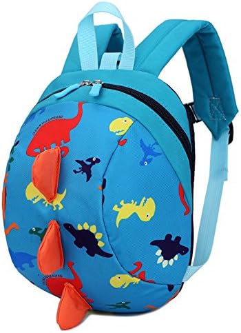 Amint Dinosaur 3D Design Safety Leash Harness Bag Backpack for Toddlers Kids Light Blue