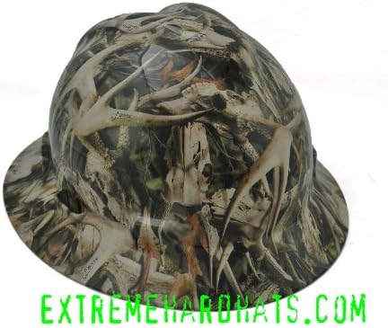 Next Bonz Deer Skulls Camo MSA V-Gard Hard Hat w/Ratchet Suspension