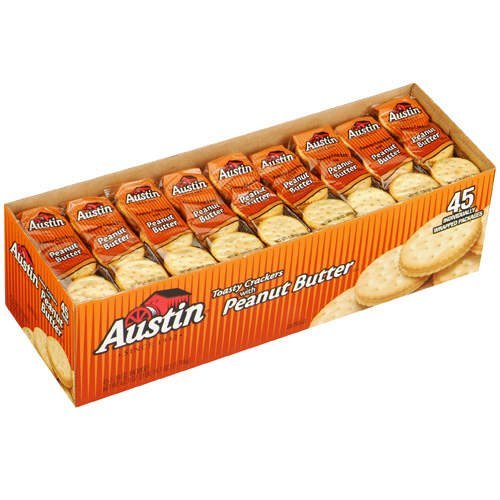 Austin Toasty Crackers w/Peanut Butter- 45ct (2 Pack) - Total 90 ct. - Thumbnail 2