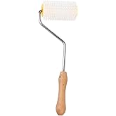 QANYEGN Honey Uncapping Roller, Honey Spinner Extractor Roller with Wooden Handle, Uncapping Needle Roller for Beekeeping Equipment