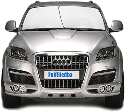 Universal Car Windshield Sun Shade-2 Pieces of Separate Foldable Rectangular 28x31 Inches Windshield Sunshade Protector Can Be Put Up Horizontally or Vertically For SUV, Comes with 2 Bonus Products