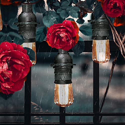 FIRMERST Outdoor Pendant Light Fitting with Plug, E27 Lamp holder 4.5m Rubber Cable IP44