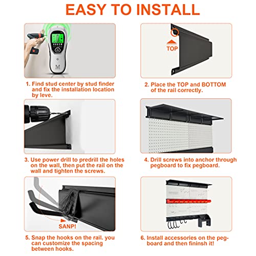 Wallmaster Pegboard Organizer Garage Storage Pegboard Wall Organizer