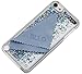 iPod Touch 6 Case Liquid Quicksand Glitter Style, iPod Touch5 Liquid Case, BLLQ Twinkle Quicksand Funy Diamond Shiny Bling Glitter Sparkle PC Hard Case for Touch6 and Touch 5 Twinkle Silver