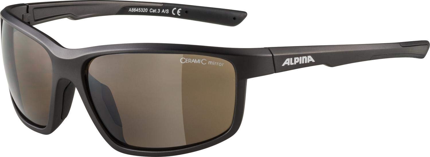 ALPINA Unisex - Adult, DEFEY sports glasses, tin matt-black, One Size