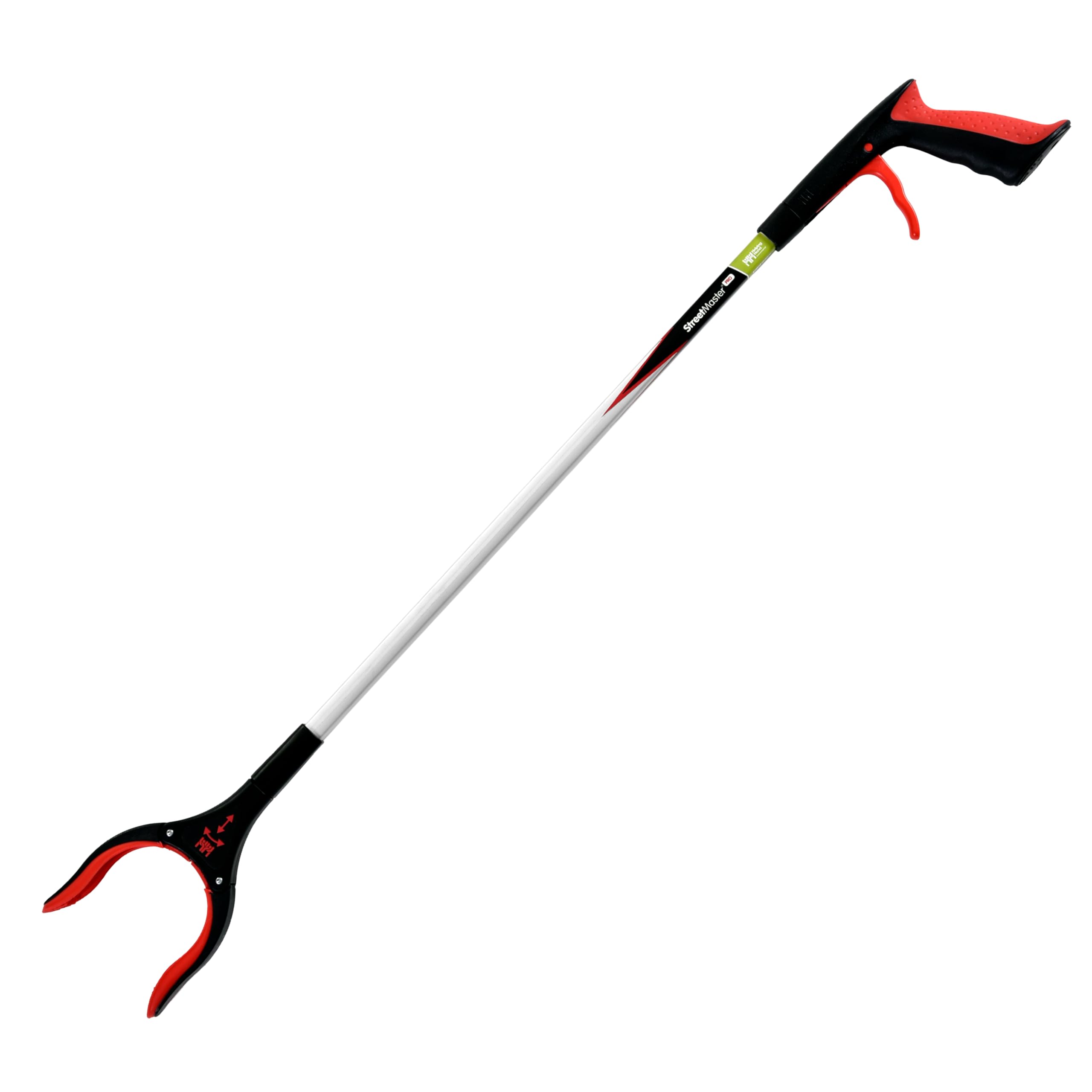 The Helping Hand Company Streetmaster PRO Extended Length Litter Picker 37”/93cm. Long Trash Picker for Adults. Multi Use Pick Up Grabber with Rotating Head, Easy Grip Lightweight Grabber for Rubbish