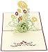 CocoStore 3D Pop Up Greeting Cards Sunflower Birthday Mother Day Thank You Christmas