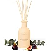 Benevolence LA Reed Diffuser for Home | Eucalyptus, Fig & Sandalwood | Elegant Home & Bathroom Decor | Fragrance Diffuser with Sticks for Bathroom - Malibu Sands Collection