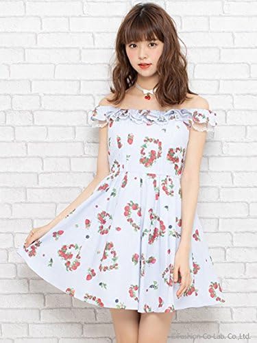 Amazon Co Jp Secret Honey シークレットハニー イチゴハートリースワンピース コン M 服 ファッション小物
