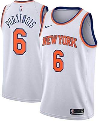 EUNBA NY Knicks Kris Taps de Porzingis 6 Swingman Hombres Jersey, Blanco, Large: Amazon.es: Deportes y aire libre