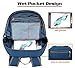 Venture Pal 35L Large Lightweight Packable Hiking Backpack with Wet Pocket & Shoes Compartment Travel Backpack & Day Backpack for Women Mens(Navy)