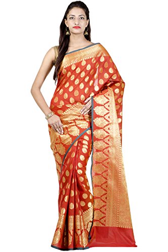 Chandrakala Women's Art Silk Banarasi Saree with Blousepiece